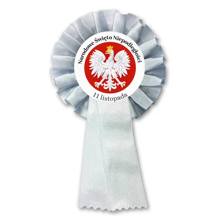 przypinka kotylion Narodowe Święto Niepodległości Orzeł na Czerwonym Polu