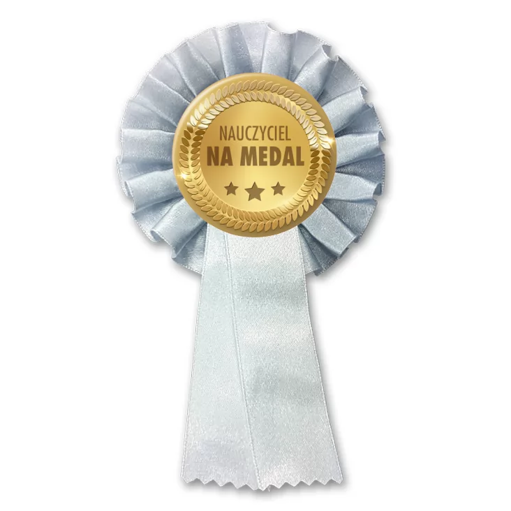 przypinka kotylion Nauczyciel na medal