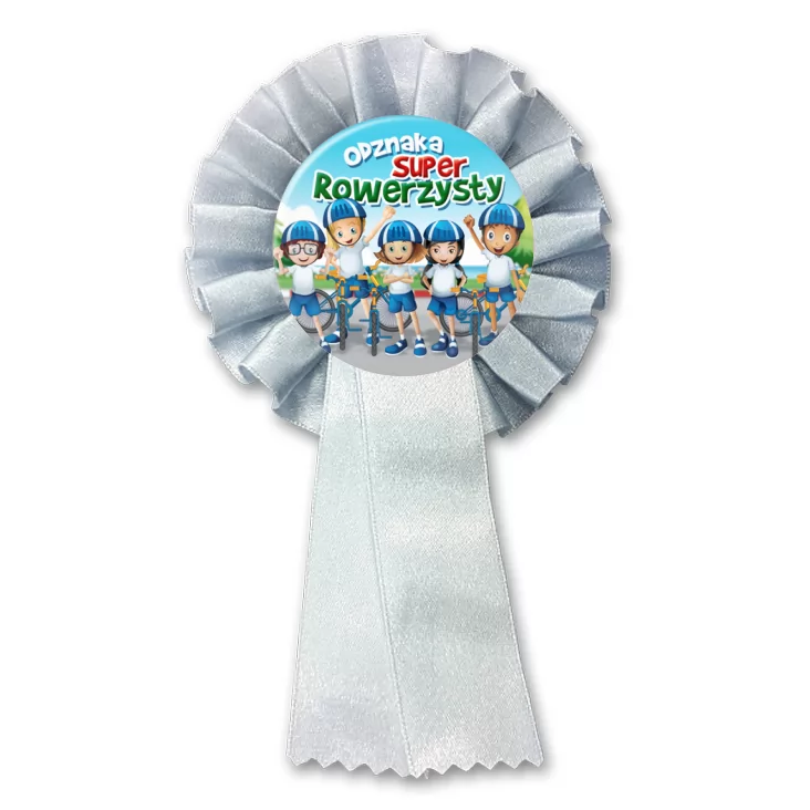 przypinka kotylion Odznaka Super Rowerzysty