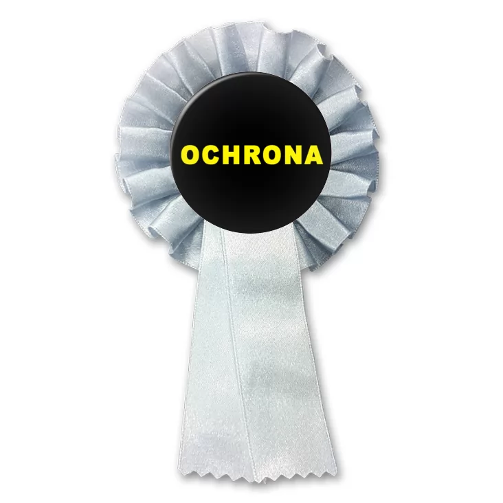 przypinka kotylion Plakietka pracownika Ochrony