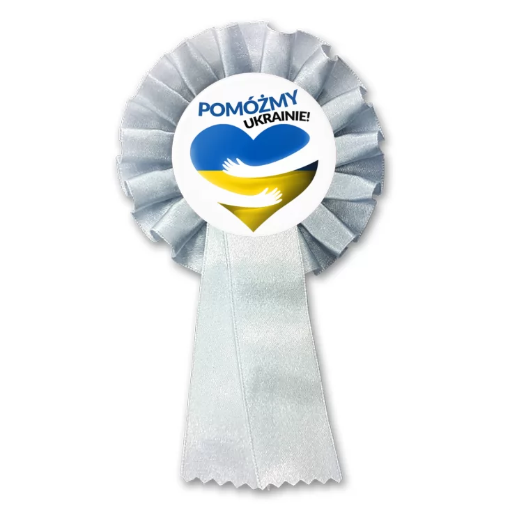 przypinka kotylion Pomóżmy Ukrainie
