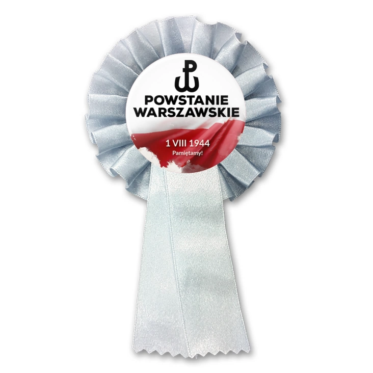 przypinka kotylion Powstanie Warszawskie flaga Polski