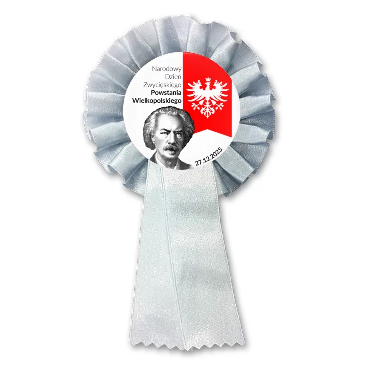 przypinka kotylion Powstanie Wielkopolskie Paderewski