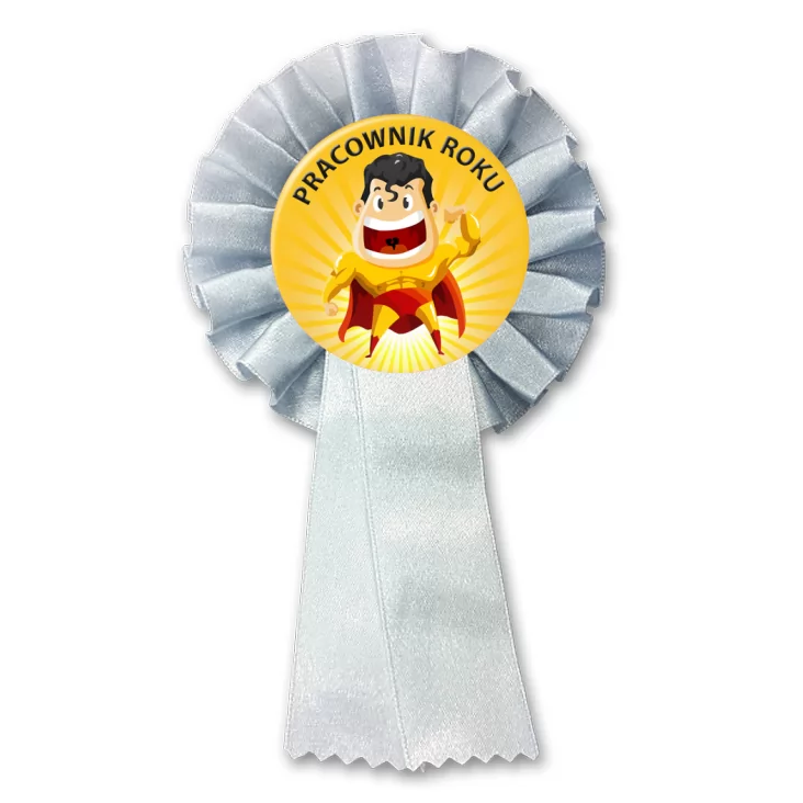 przypinka kotylion Pracownik roku superman
