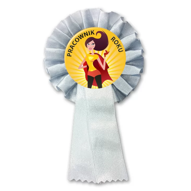 przypinka kotylion Pracownik roku superwoman