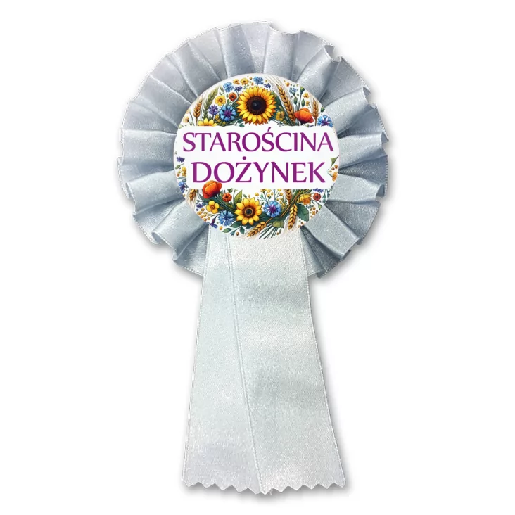 przypinka kotylion Starościna dożynek kwiaty polne