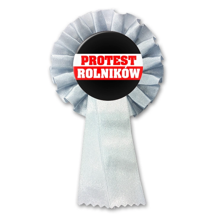 przypinka kotylion Strajk rolników