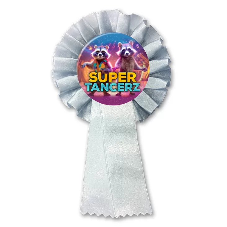 przypinka kotylion Super tancerz szop Pedro