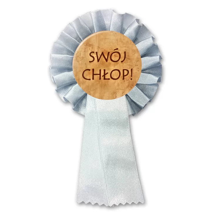 przypinka kotylion Swój chłop