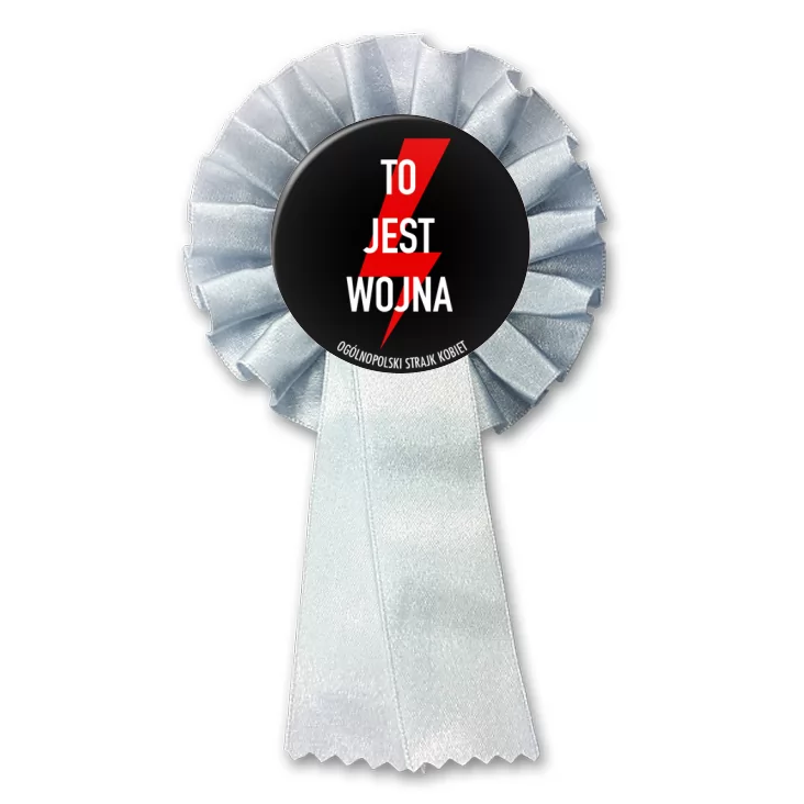 przypinka kotylion To jest wojna piorun