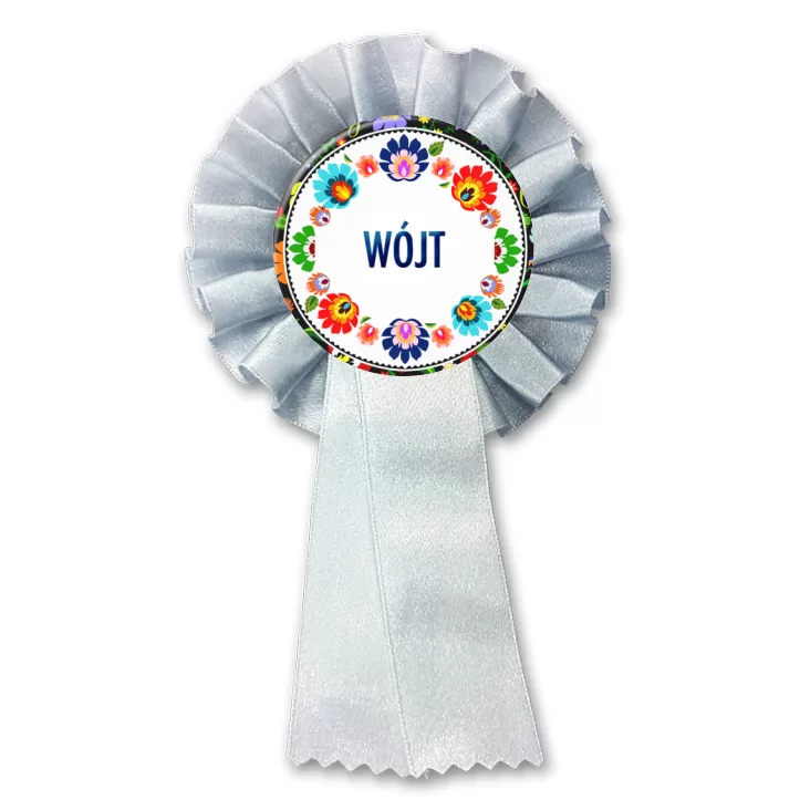 przypinka kotylion Wójt folk