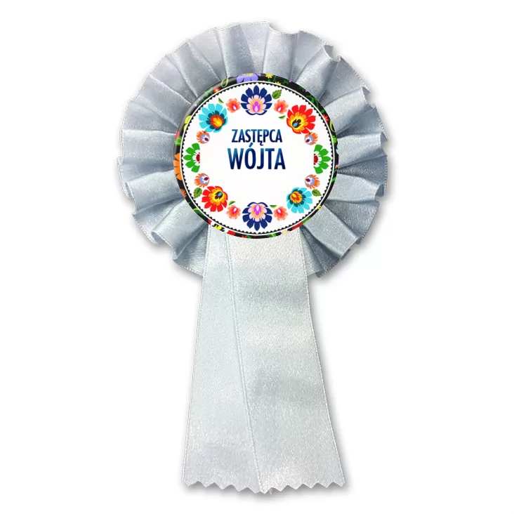 przypinka kotylion Zastępca Wójta folk