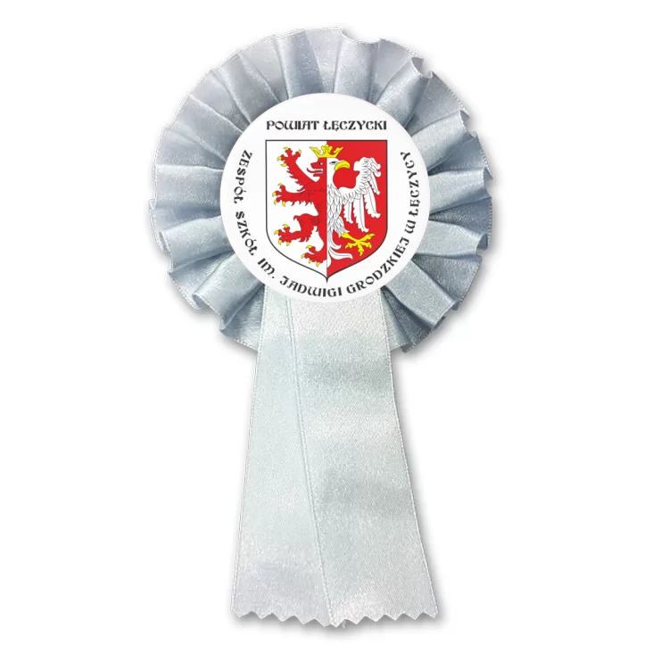 przypinka kotylion Zespół Szkół w Łęczycy