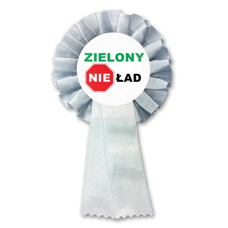 przypinka kotylion Zielony NIEład