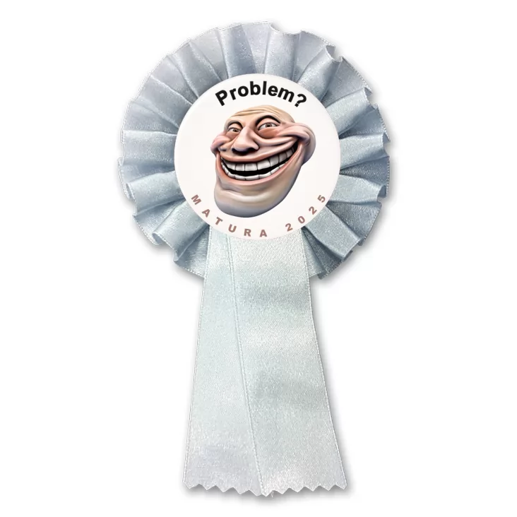 przypinka kotylion Matura trollface