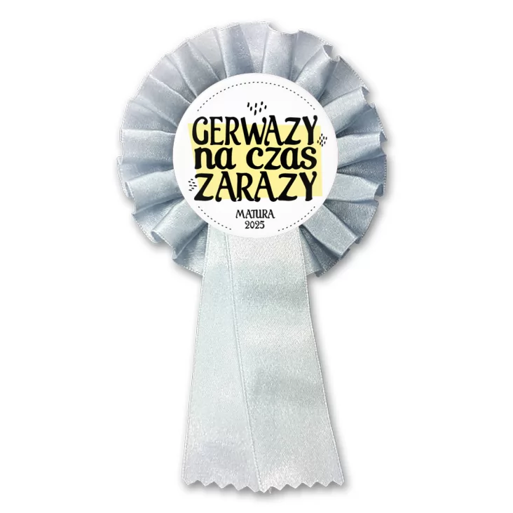 przypinka kotylion Gerwazy na czas zarazy