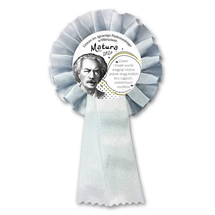 przypinka kotylion Matura Ignacy Paderewski