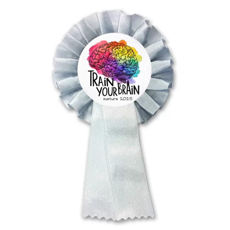 przypinka kotylion Matura Train Your Brain