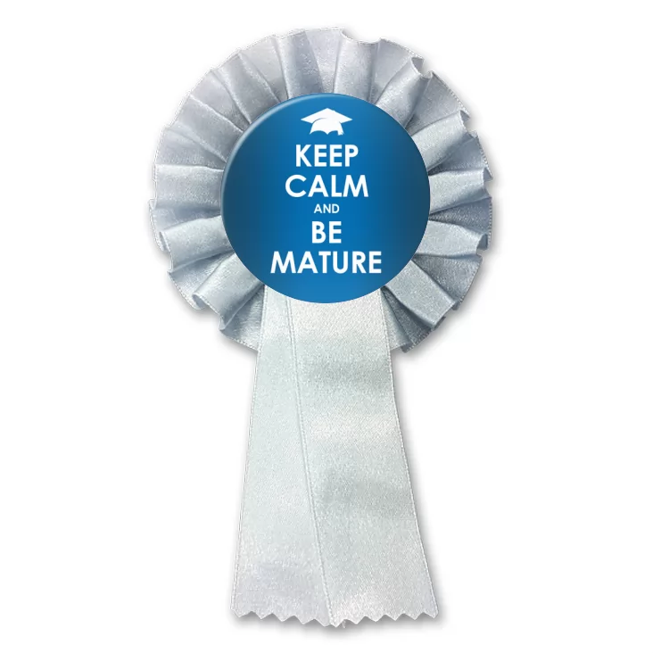 przypinka kotylion Matura keep calm and be mature
