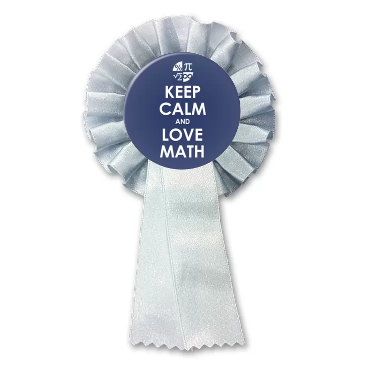 przypinka kotylion Matura Keep Calm and Love Math