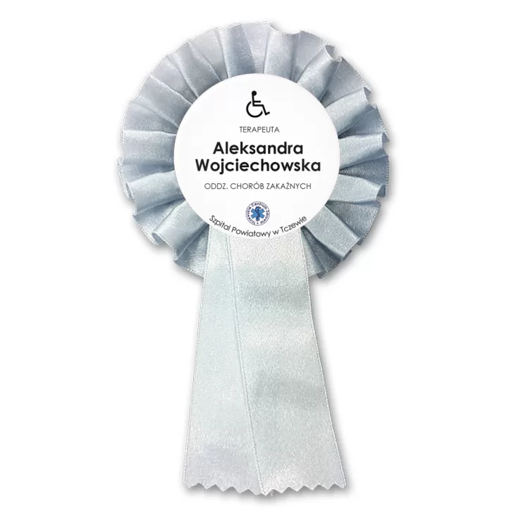 przypinka kotylion Szpital Powiatowy w Tczewie - terapeuta