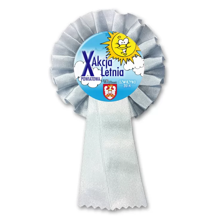 przypinka kotylion X Powiatowa Akcja Letnia