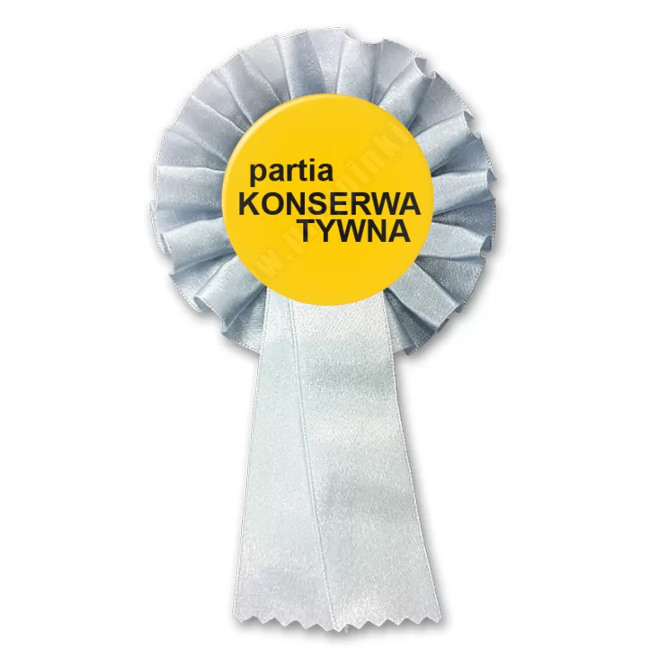 przypinka kotylion Partia konserwatywna