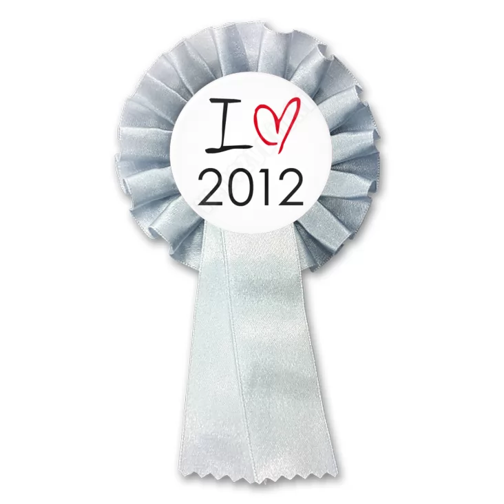 przypinka kotylion I love 2012