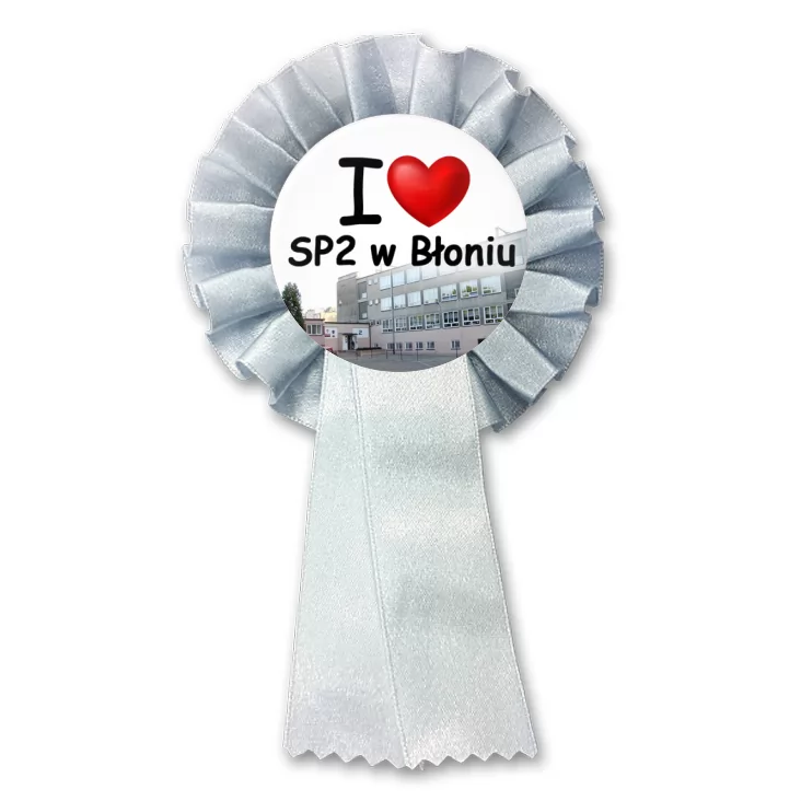 przypinka kotylion I love SP2 w Błoniu