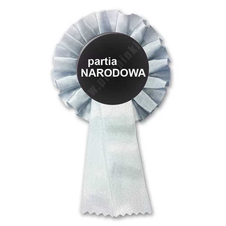 przypinka kotylion Partia narodowa