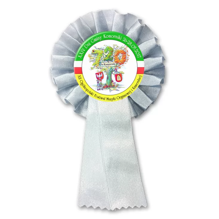 przypinka kotylion XXIV Dni Gminy Komorniki