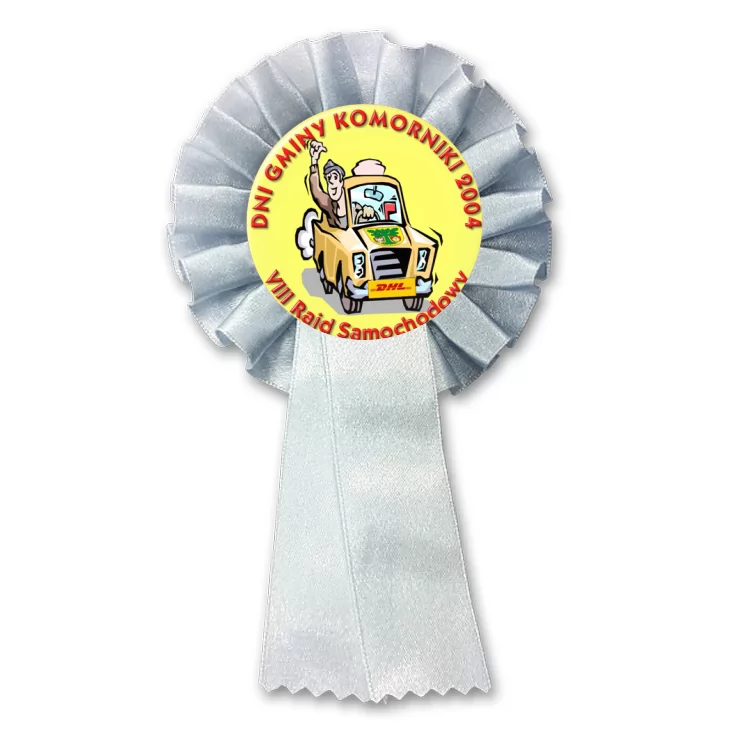 przypinka kotylion VIII Rajd Samochodowy