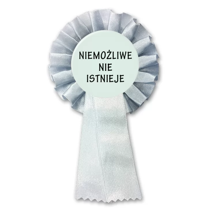 przypinka kotylion Niemożliwe nie istnieje