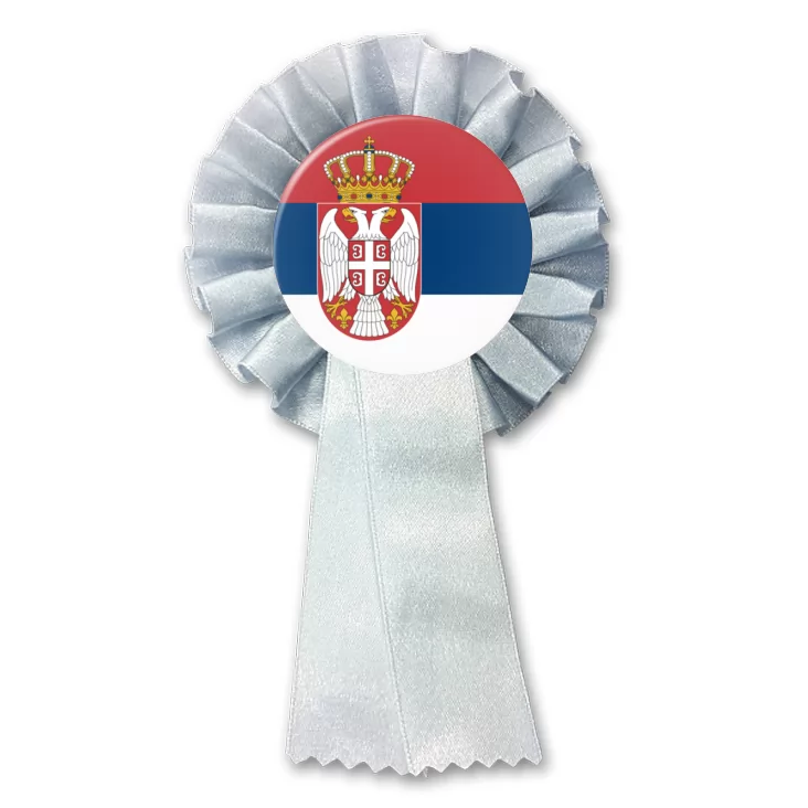 przypinka kotylion Flaga Serbia