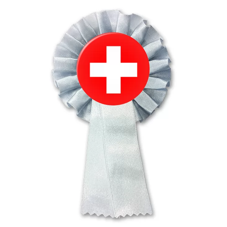 przypinka kotylion Flaga Szwajcaria