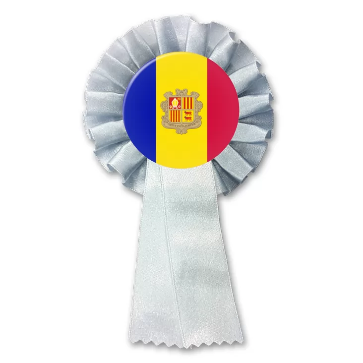przypinka kotylion Flaga Andora