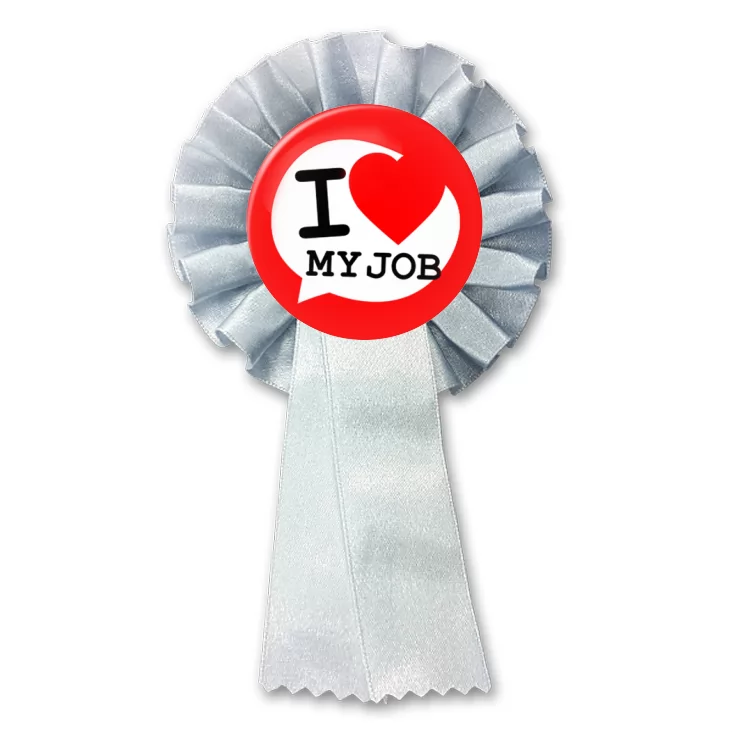 przypinka kotylion I love my job