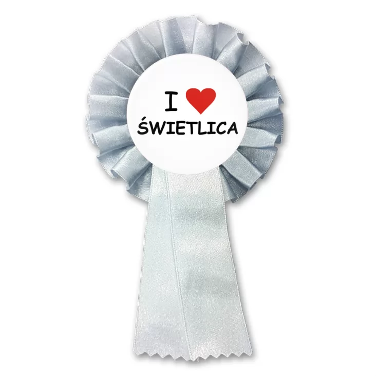 przypinka kotylion I love świetlica