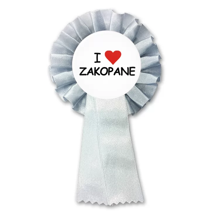 przypinka kotylion I love Zakopane