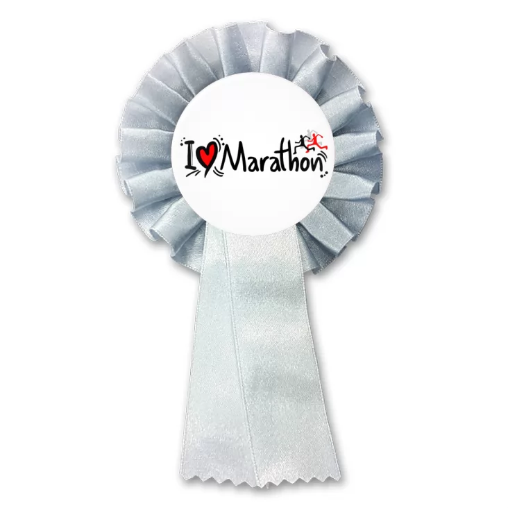 przypinka kotylion I love marathon