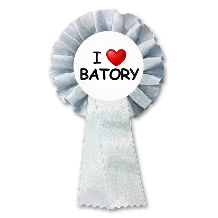 przypinka kotylion I love Batory