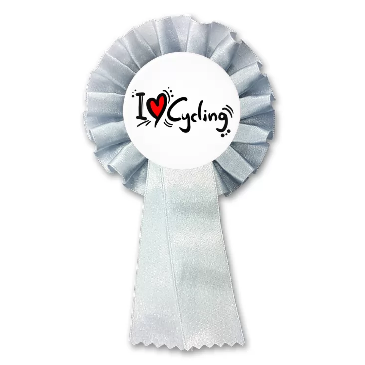 przypinka kotylion I love Cycling