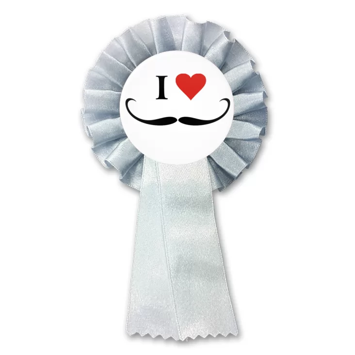 przypinka kotylion I love moustache
