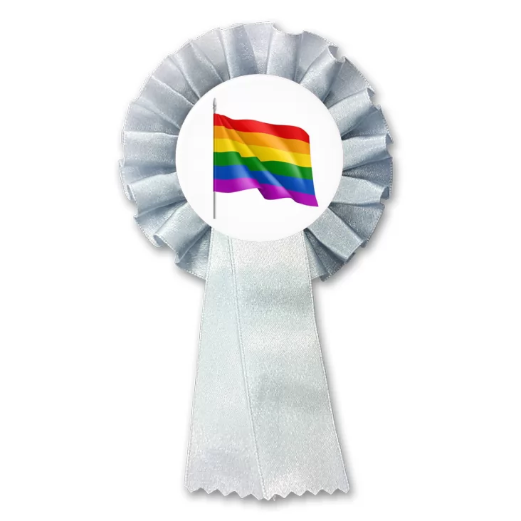 przypinka kotylion LGBT flaga tęczowa