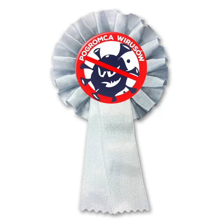 przypinka kotylion Pogromca wirusów