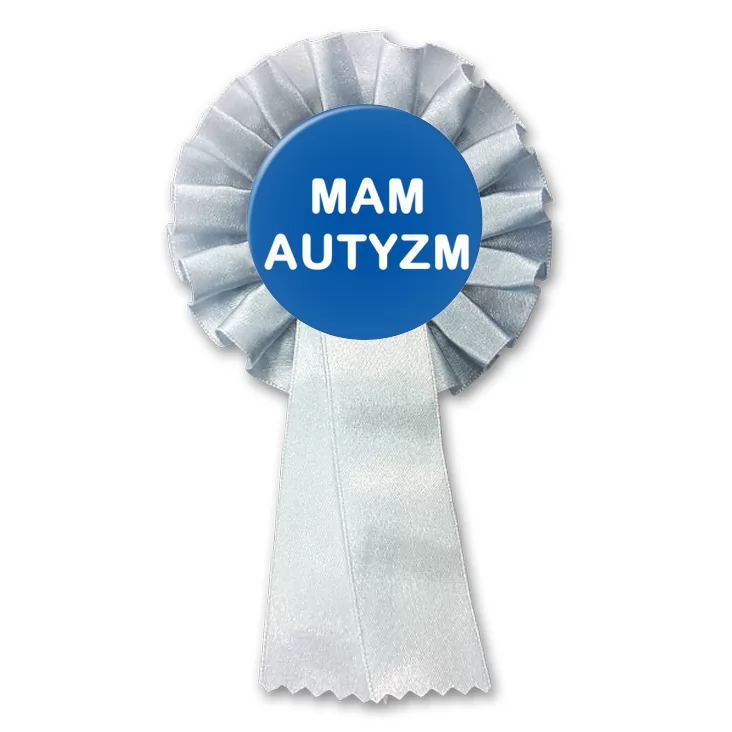 przypinka kotylion Mam autyzm