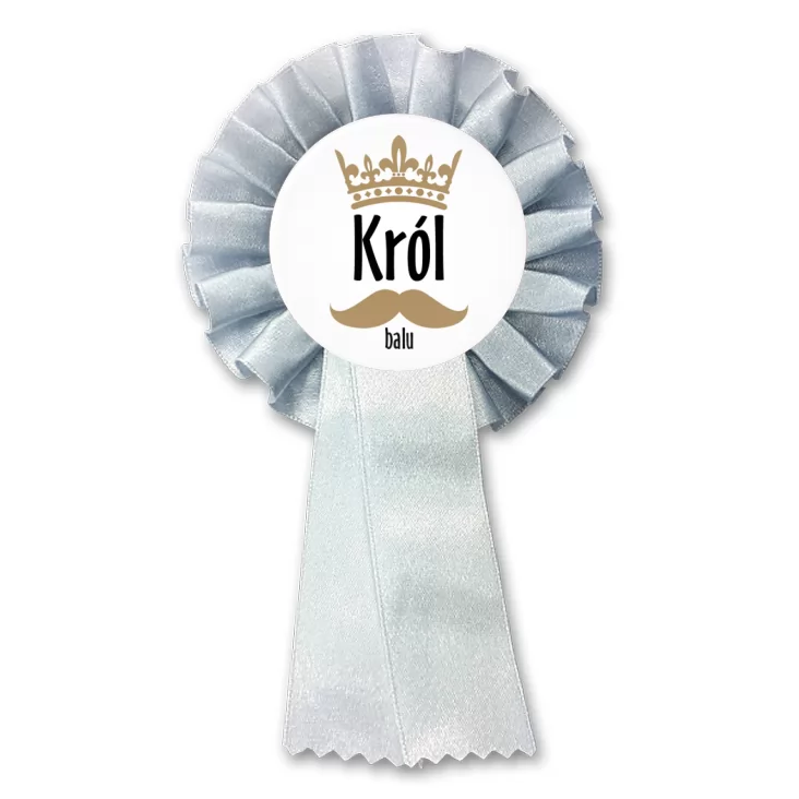 przypinka kotylion Król Balu