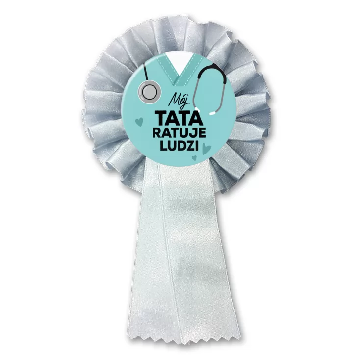 przypinka kotylion Mój tata ratuje