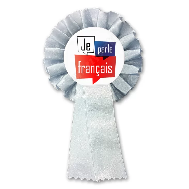 przypinka kotylion Mówię po francusku
