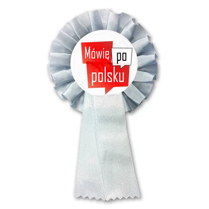 przypinka kotylion Mówię po polsku